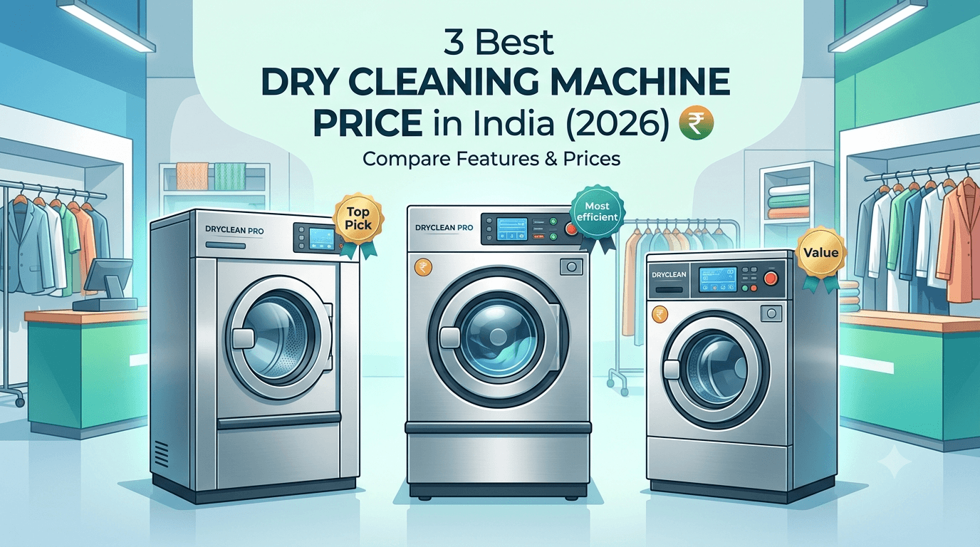 3 Best Dry Cleaning Machine Price in India (2026) - With Review