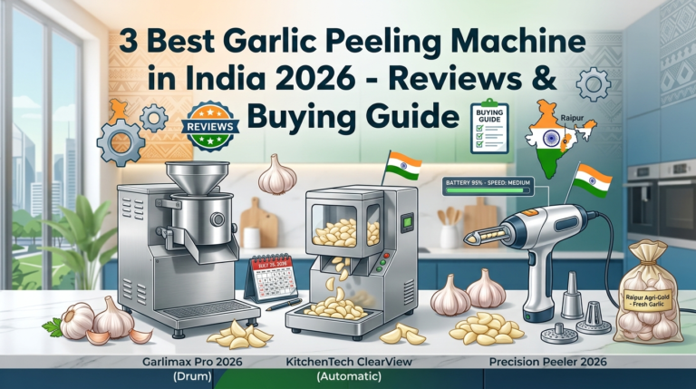 3 Best Garlic Peeling Machine in India 2026 - Reviews & Buying Guide