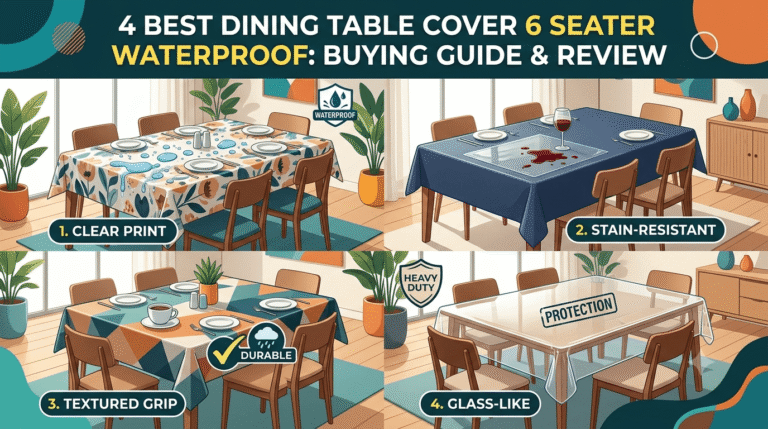 4 Best Dining Table Cover 6 Seater Waterproof: Buying Guide & Review
