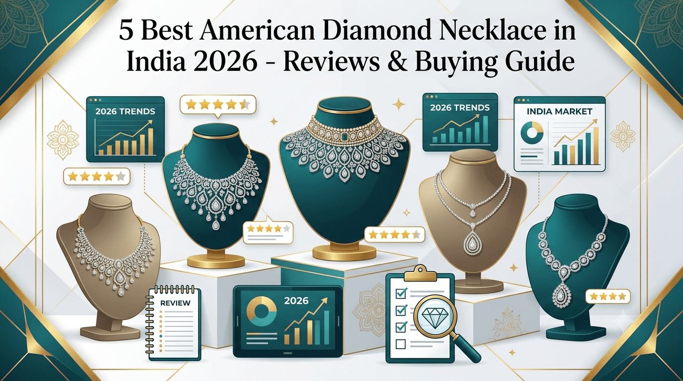 5 Best American Diamond Necklace in India 2026 - Reviews & Buying Guide