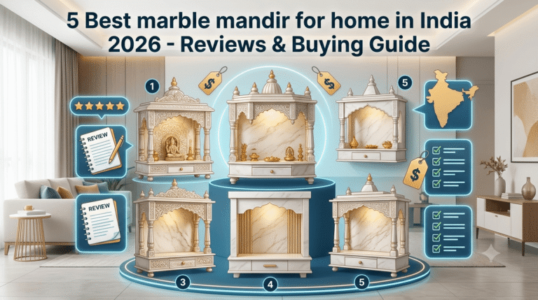 5 Best marble mandir for home in India 2026 - Reviews & Buying Guide
