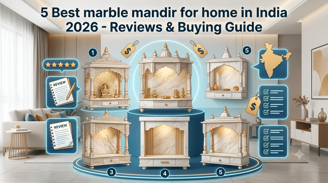 5 Best marble mandir for home in India 2026 - Reviews & Buying Guide