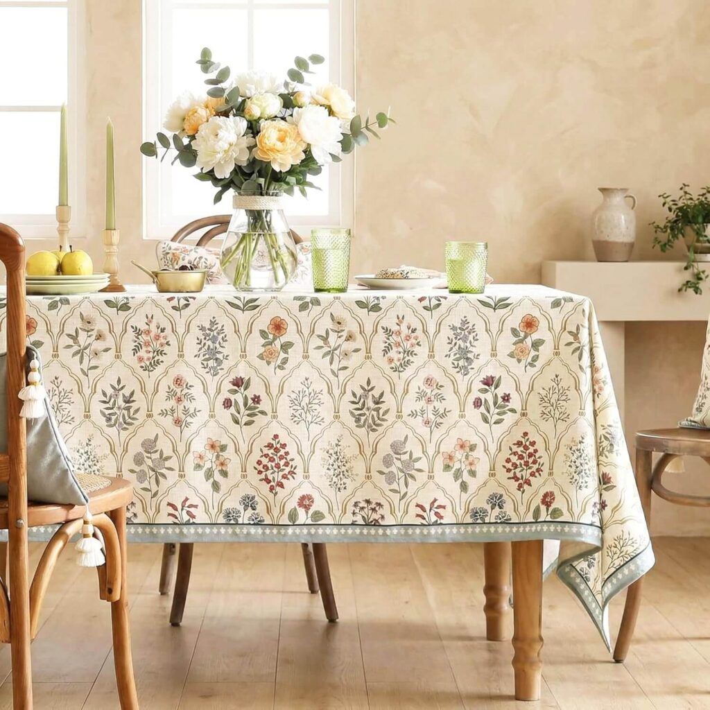 ishro home Premium Table Cloth 6 Seater