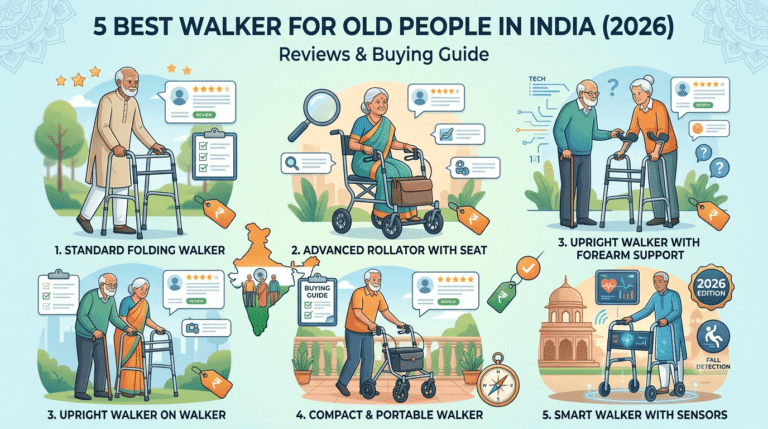 5 Best walker for old people in India 2026 - Reviews & Buying Guide